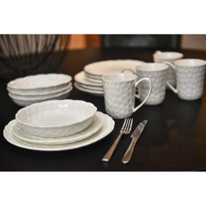 Christopher Knight Lunar Dinner Plates Set of 6  |  Plates Dinnerware Plates