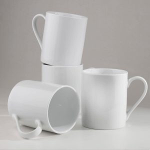 Claire 4 Piece Everyday Classic Porcelain Coffee Mug Set  |  Mugs Dinnerware Mugs