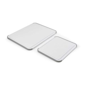 Classic 2 Piece Plastic Cutting Board, Set of 2, White – Set of 2  |  Cutlery Cutlery Cutlery