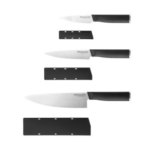 Classic Chef Knife Set, 3-Piece, Black  |  Cutlery Cutlery Black