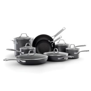 Classic Hard-Anodized Nonstick Cookware, 14-Piece Pots and Pans Set  |  Cookware Sets Cookware Sets Black