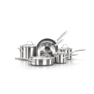 Classic Stainless Steel 10-Piece Cookware Set  |  Cookware Sets Cookware Sets Cookware Sets