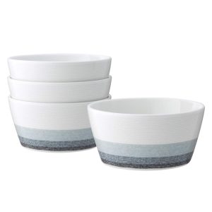 Colorscapes Layers Set Of 4 Cereal Bowls, 6″, 25 Oz. – N/A  |  Bowls Bowls Blue, Green, Grey, Navy