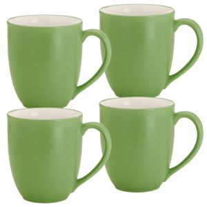 Colorwave Set Of 4 Mugs, 12 Oz.  |  Mugs Dinnerware Beige, Black, Blue, Brown, Green, Grey, Navy, Pink, Purple, Red, Tan, Turquoise, White, Yellow