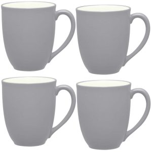 Colorwave Set Of 4 XL Large Mugs, 18 Oz.  |  Mugs Dinnerware Beige, Black, Blue, Brown, Grey, Red, Tan, Turquoise