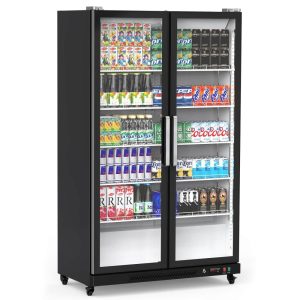 Commercial Display Refrigerator, 27.1 Cu. Ft. Display Fridge  |  Major Appliances Kitchen Appliances Black