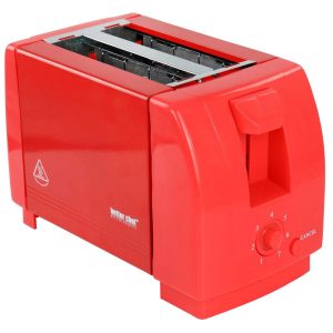 Compact Two Slice Countertop Toaster in Red – 2″W  |  Toasters Kitchen Appliances Red