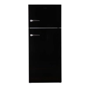 Conserv 30in RETRO Refrigerator 18cf Top Mount w/AUTOMATIC ICE MAKER 110V Handle  |  Major Appliances Kitchen Appliances Black, Off-White