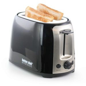 Cool Touch Wide-Slot Toaster- Black  |  Toasters Kitchen Appliances Black