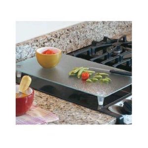 Counterart Clear Tempered Glass Instant Counter Cutting Board  |  Cutlery Cutlery Clear