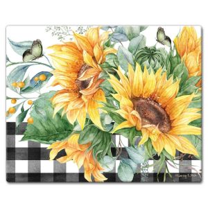 Counterart Glass Cutting Board Counter Saver 12″x15″ , Sunflower Fields – 12x15x.181  |  Cutting Boards Cutting Boards Cutting Boards