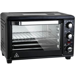 Countertop Toaster Oven with Timer and Multiple Settings  |  Toaster Ovens Kitchen Appliances Black