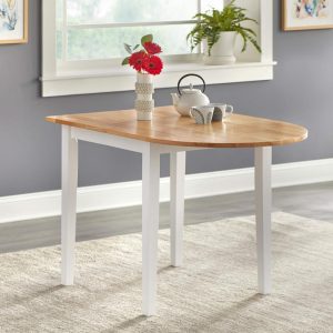 Country Cottage Drop-Leaf Dining Table  |  Kitchen and Dining Tables Kitchen & Dining Tables Black, White