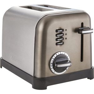 CPT-160BKS 2-Slice Metal Classic Toaster, Stainless Steel/Black  |  Toasters Kitchen Appliances Stainless Steel