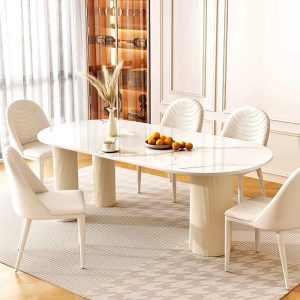 Creamy Elegance Dining Table  |  Kitchen and Dining Tables Kitchen & Dining Tables Kitchen & Dining Tables