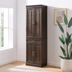 Crosley Stanton Kitchen Storage Pantry Cabinet  |  Pantry Cabinets Kitchen Furniture Brown