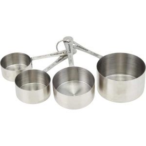 CTG-00-SMC Stainless Steel Measuring Cups, Set of 4,Silver  |  Kitchen Tools Kitchen Tools Kitchen Tools