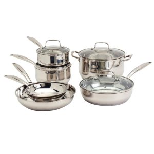 Denmark 10pc Stainless Steel Cookware Set  |  Cookware Sets Cookware Sets Cookware Sets