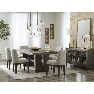 Design by Ashley Burkhaus Dark Brown 7-Piece Dining Package  |  Kitchen and Dining Sets Kitchen & Dining Sets Brown