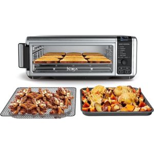 Digital Air Fry Countertop Oven with 8-in-1 Functionality  |  Toaster Ovens Kitchen Appliances Black