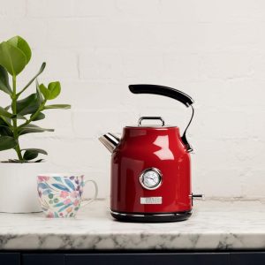 Dorset 1.7L Stainless Steel Electric Tea Kettle w/Auto Shut-Off  |  Tea Kettle Coffee & Tea Black, Brown, Green, Red, White