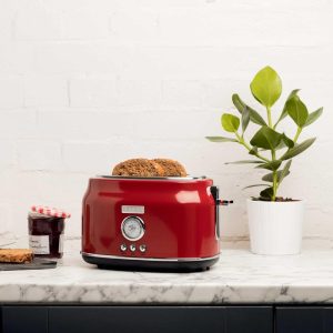 Dorset 2-slice Wide Slot Stainless Steel Toaster  |  Toasters Kitchen Appliances Black, Brown, Green, Red, White