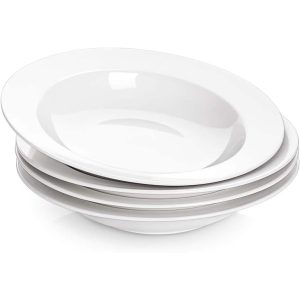 DOWAN White Soup Salad Bowls Set of 4  |  Bowls Bowls Bowls