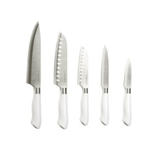 Dura Living EcoCut 10-Piece Santoku Knife Set , Eco-Friendly Handles  |  Kitchen Tools Kitchen Tools Blue, Grey