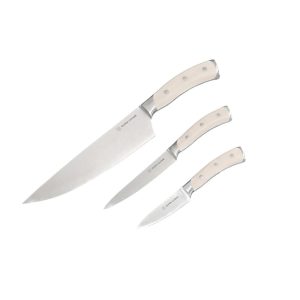 Dura Living  Forged German Steel 3-Piece Kitchen Knife Set  |  Cutlery Cutlery Black, White