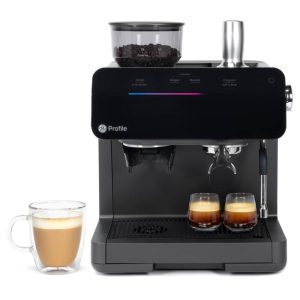 ™ Semi Automatic Espresso Machine + Frother  |  Espresso Machines Coffee & Tea Black