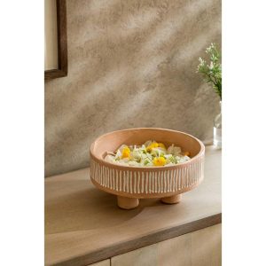 Ecomix Coral Bowl – Eco-Friendly Multicolor Decorative Bowl  |  Bowls Bowls Beige