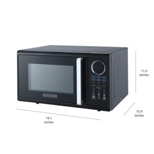 EM925ACP-P2 0.9-Cubic Foot Pull Handle Microwave, Black  |  Toasters Kitchen Appliances Black