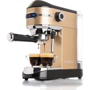 Espresso Maker, 15 Bar Espresso Machine With Milk Frother, Fast Heating Automatic Espresso Machine  |  Coffee Makers Coffee & Tea Black