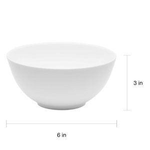 Every Time White Tall Cereal Bowl (Set of 6) – N/A  |  Bowls Bowls Bowls