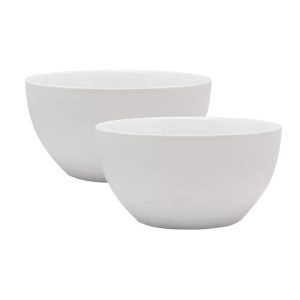 Everyday White Deep Serve Bowls Set Of 2  |  Serveware Dinnerware Serveware