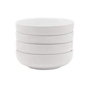 Everyday White Small Pasta Bowls, Set of 4 – N/A  |  Bowls Bowls Bowls