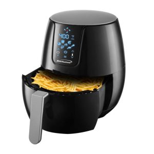 Extra Large 1400 Watt 5 Quart Electric Digital Air Fryer with Temperature Control in Black – 5 Quart  |  Air Fryers Air Fryers Air Fryers