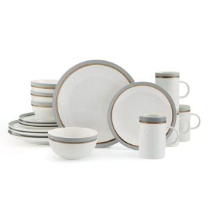 Ezra Grey 16 Piece Dinnerware Set – 21  |  Dinnerware Sets Dinnerware Dinnerware Sets