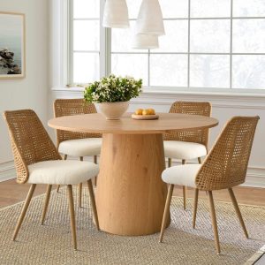 Fabric Upholstered Dining Chair (Set of 4) – N/A  |  Kitchen and Dining Chairs Kitchen & Dining Chairs Beige