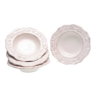 Firenze Ivory 9.75-inch Soup Bowls (Set of 4)  |  Bowls Bowls Bowls