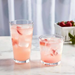 Flare 16-Piece Tumbler and Rocks Glass Set  |  Drinking Glasses Dinnerware Clear