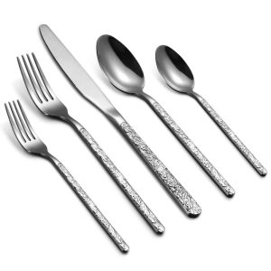 Flatware Set Vintage Silverware Set Stainless Steel for Home Kitchen Hotel Restaurant, Cutlery Set Service for 4/6  |  Flatware Dinnerware Flatware