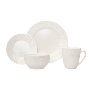 Florence Porcelain 16 Piece Dinnerware Set, Service For 4  |  Dinnerware Sets Dinnerware Dinnerware Sets