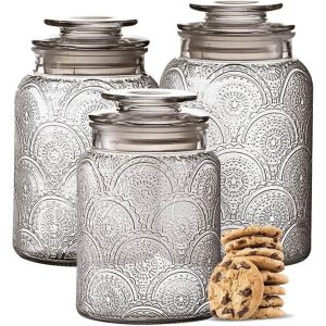 Food Storage Containers with Airtight Lids  |  Kitchen Canisters Kitchen Canisters Clear