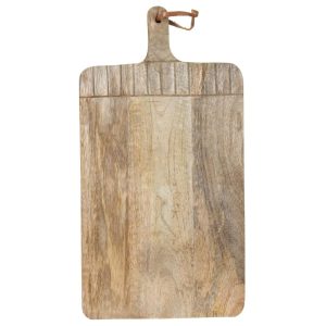 Foreside Home & Garden Tall Rectangle Hand Carved Wood Serving Cutting Board – 19.5 x 10.5 x 0.75  |  Cutting Boards Cutting Boards Brown