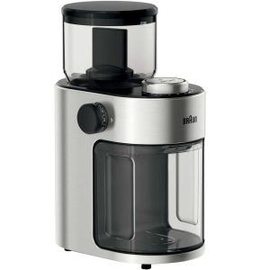 FreshSet 12-Cup Burr Coffee Grinder in Stainless Steel/Black  |  Coffee Makers Coffee & Tea Coffee Makers