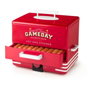 Game Day Hot Dog Steamer  |  Toaster Ovens Kitchen Appliances Red