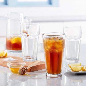 Gibraltar Iced Tea Glasses, 22-ounce, Set of 12  |  Drinking Glasses Dinnerware Clear