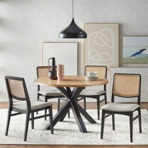 Gilcrest 5-piece Cane Dining Set  |  Kitchen and Dining Sets Kitchen & Dining Sets Black