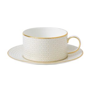 Gio Gold (Arris) Teacup & Saucer Set  |  Cups Cups Cups